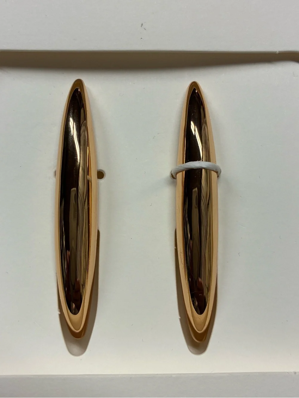 NWT. Zara Golden Metal Long Teardrop Dangle Earrings.